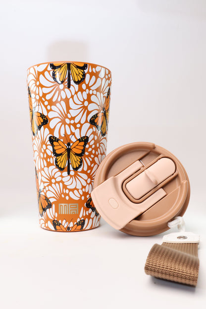 Tazita de Barro - Mariposa